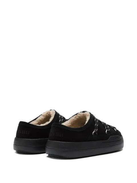 Moon Boot Park lace-detail shearling slippers