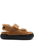 Moon Boot shearling touch-strap sandals