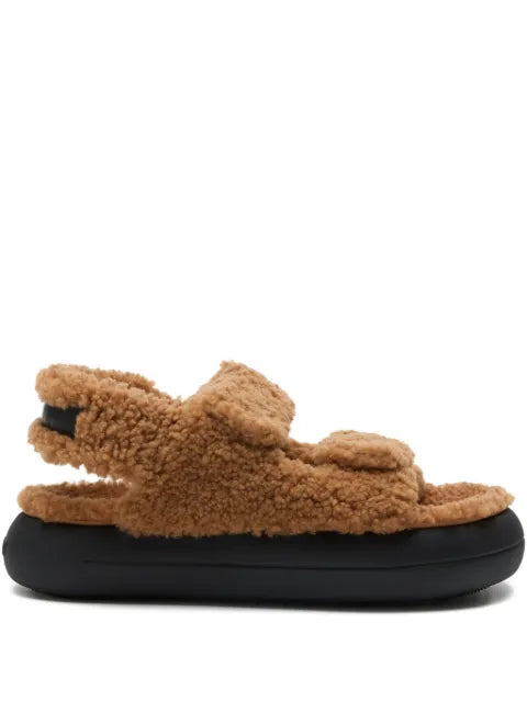 Moon Boot shearling touch-strap sandals