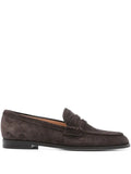 Gianvito Rossi Georgie penny-strap suede loafers