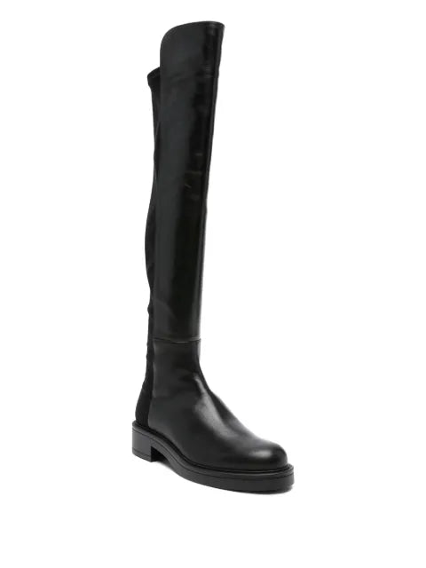 Stuart Weitzman 40mm leather panelled knee-high boots