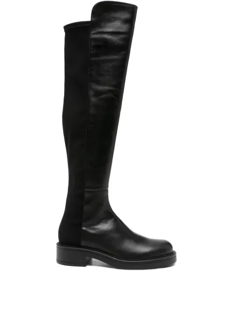 Stuart Weitzman 40mm leather panelled knee-high boots