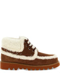 Valentino Garavani VLogo-detail lace-up leather boots