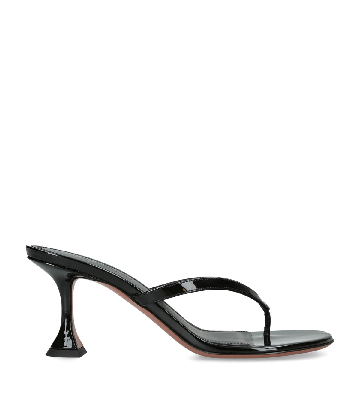 Amina Muaddi Patent Leather Juliette Heeled Sandals 70