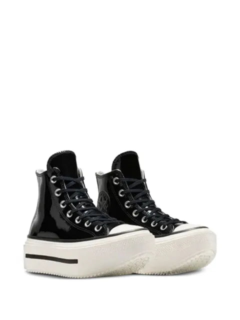 Converse leather platform sneakers