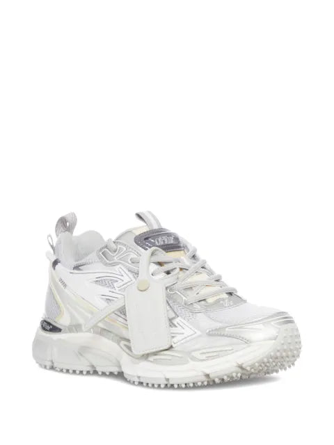 Off-White leather-tag lace-up sneakers