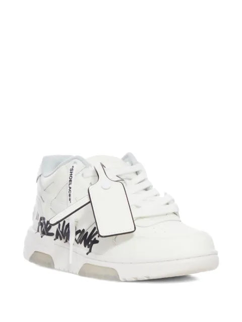 Off-White Out of Office graffiti-print low-top sneakers
