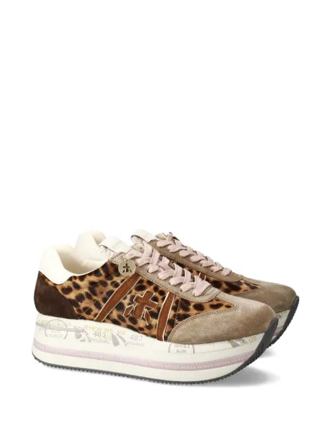 Premiata Beth 7741 leopard-print platform sneakers