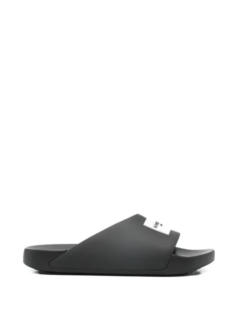 Givenchy label slide mules in rubber