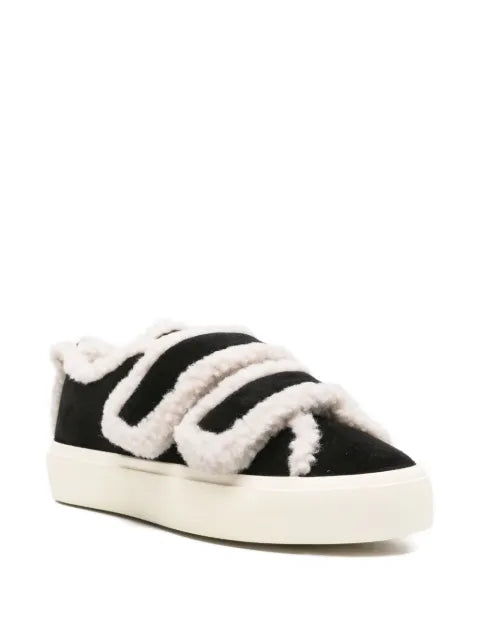 Inuikii shearling-trimmed strap sneakers