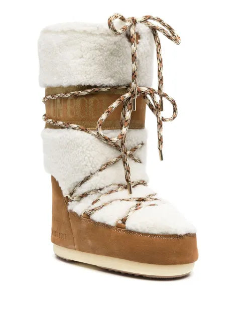 Moon Boot Lab69 Icon shearling-panelled lace-up boots