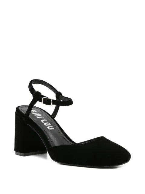 Bibi Lou 80mm ankle-strap block-heel pumps