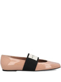 Givenchy sliced square ballerinas in patent leather