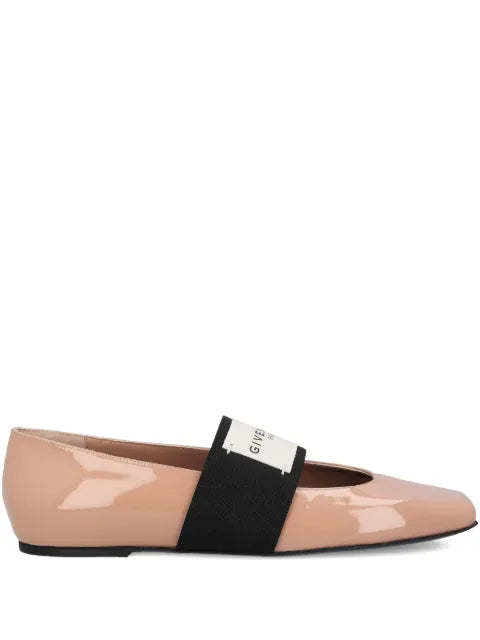 Givenchy sliced square ballerinas in patent leather