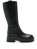 Hogan leather mid-calf boots