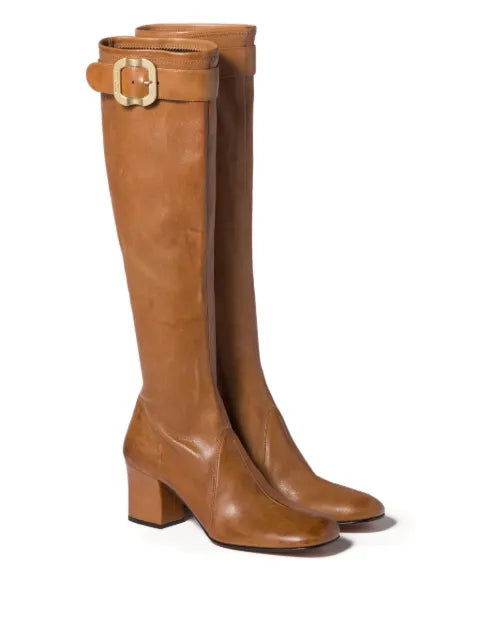 Miu Miu nappa leather boots with buckle