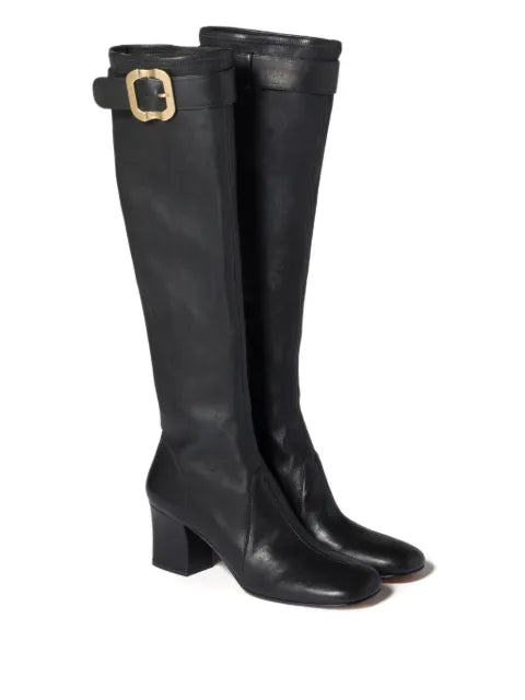 Miu Miu nappa leather boots with buckle