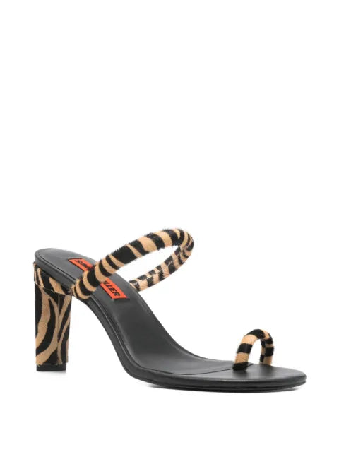 Simon Miller Pipe heel in brown zebra sandals