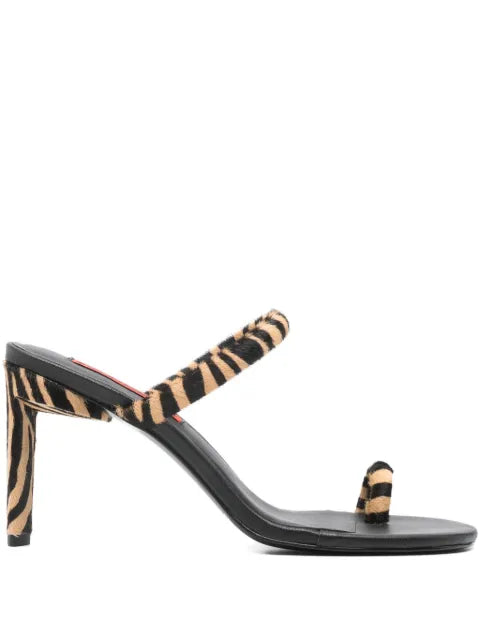 Simon Miller Pipe heel in brown zebra sandals