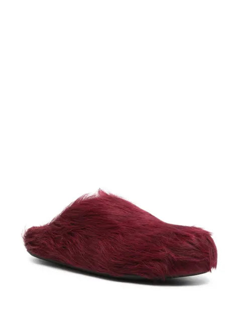 Marni long-hair calfskin Fussbett sabots
