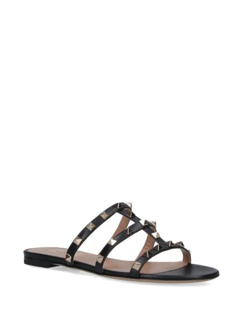 Valentino Garavani Rockstud flat slide sandals