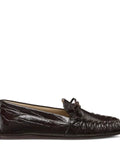 Stuart Weitzman bow embossed loafers