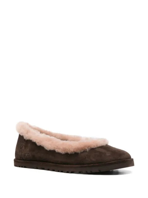 UGG Zora suede ballerina shoes