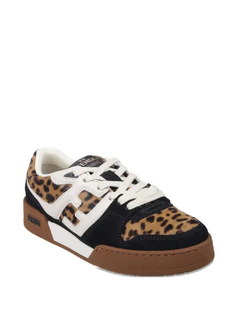 FENDI Match leopard-print sneakers