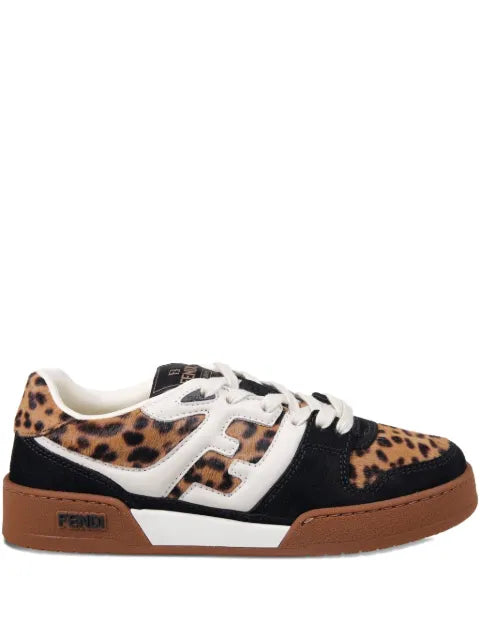 FENDI Match leopard-print sneakers