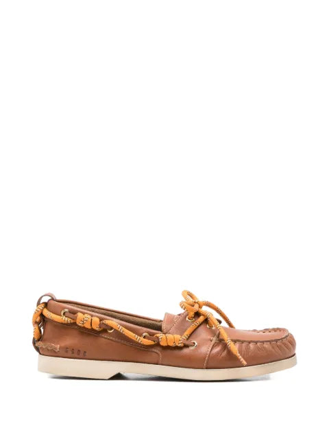 Golden Goose Cruise loafers in tobacco-colored leather