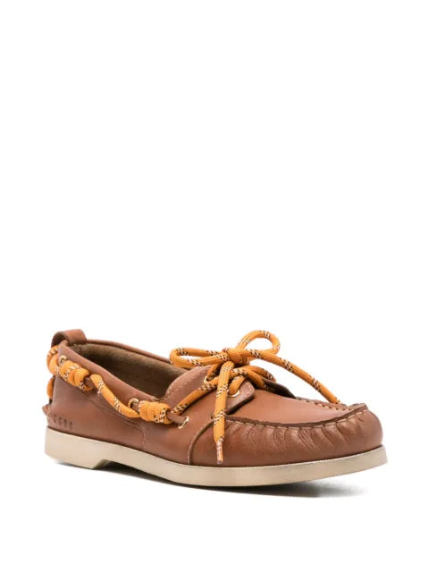Golden Goose Cruise loafers in tobacco-colored leather