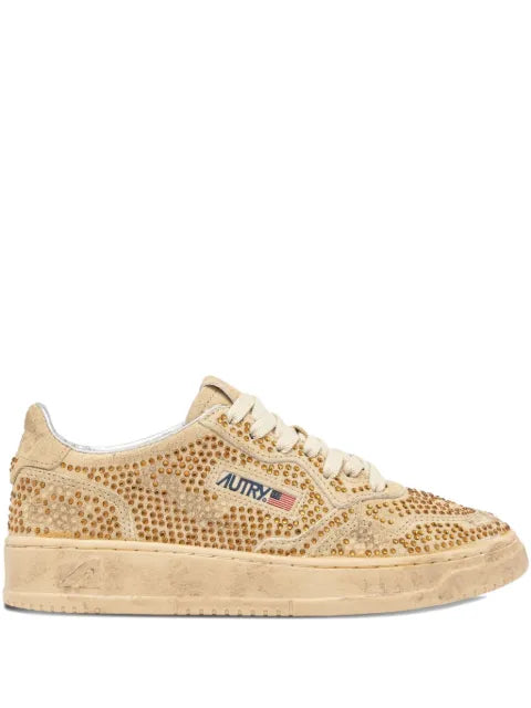 Autry Medalist low rhinestones sneakers