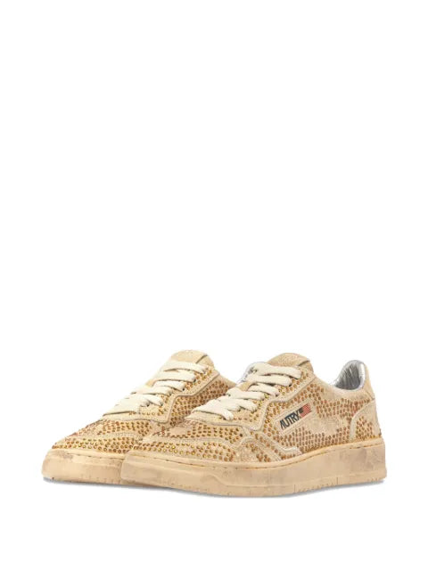 Autry Medalist low rhinestones sneakers