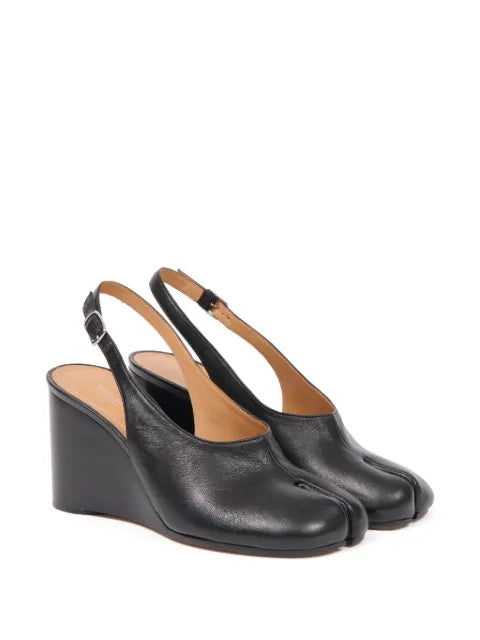 Maison Margiela Tabi Wedge leather pumps