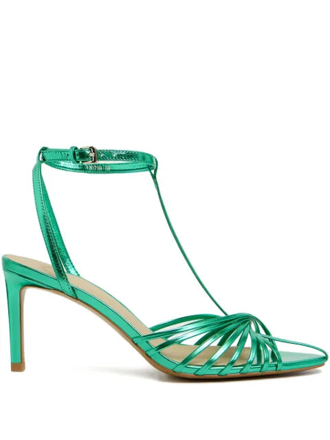 12 STOREEZ 70mm metallic-leather sandals