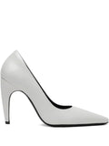 Jude Fame pumps in white brushed leather