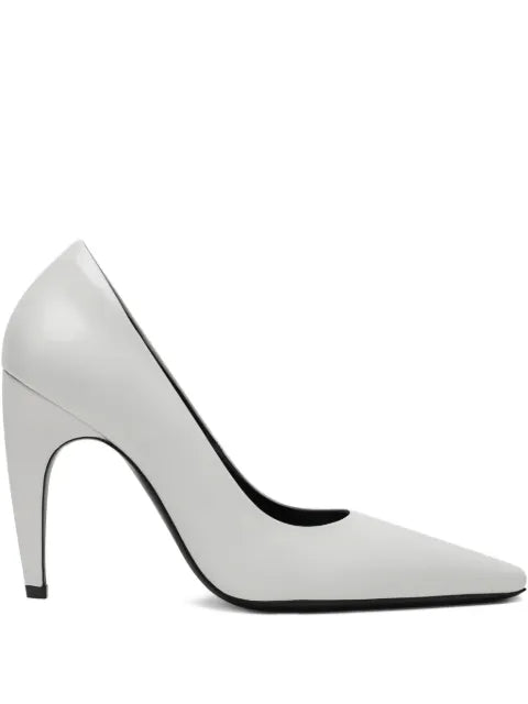 Jude Fame pumps in white brushed leather