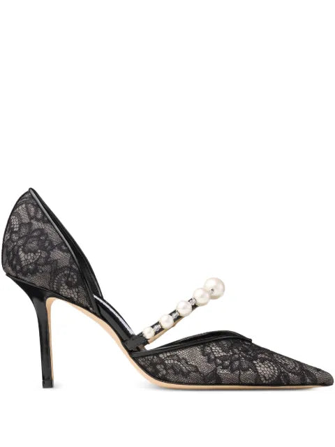 Jimmy Choo Aurelie 85 lace pumps