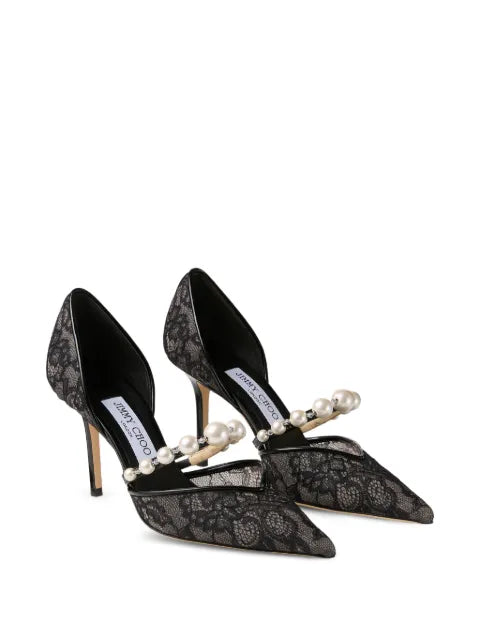 Jimmy Choo Aurelie 85 lace pumps
