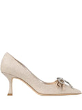 Jimmy Choo Auria 70 crystal-embellished bow-detail pumps