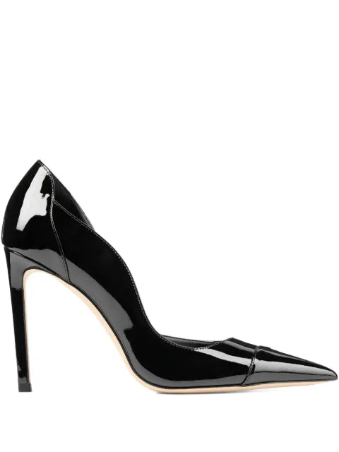 Jimmy Choo Brigitte 100 black patent leather pumps