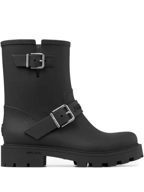 Jimmy Choo Biker Rain buckle-strap boots