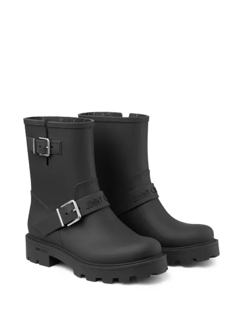 Jimmy Choo Biker Rain buckle-strap boots