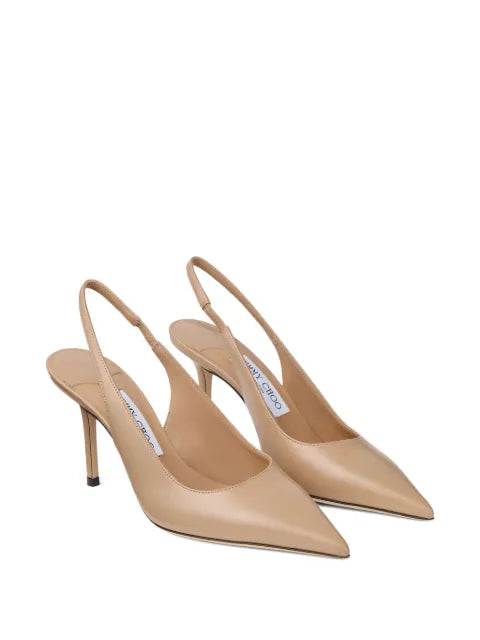 Jimmy Choo Love sling back 85 chai calf leather slingback pumps