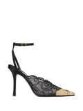 Jimmy Choo Faiz 100 lace metal-toe pumps