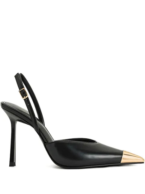 JW Pei 100mm Gold Tipped Slingback sandals