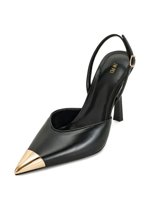JW Pei 100mm Gold Tipped Slingback sandals