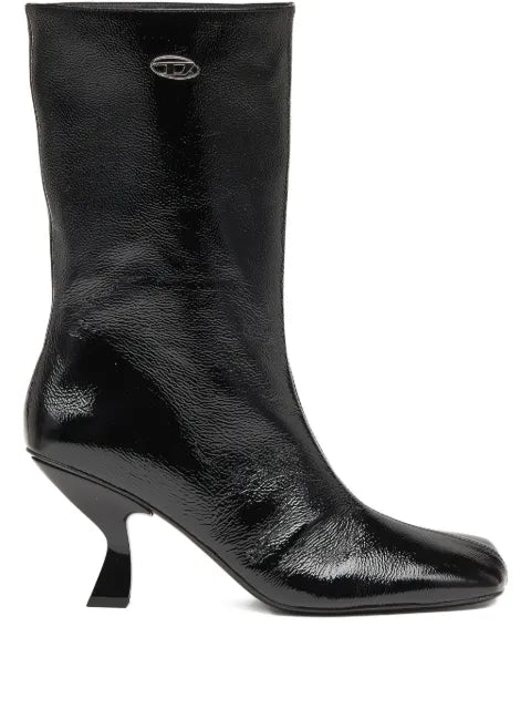 Diesel D-Amber square-toe sculptural-heel boots