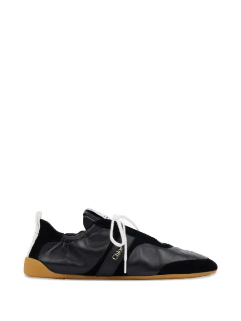 Chloé Kick logo-patch sneakers