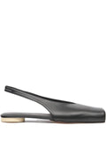 MM6 Maison Margiela square-toe slingback flat pumps